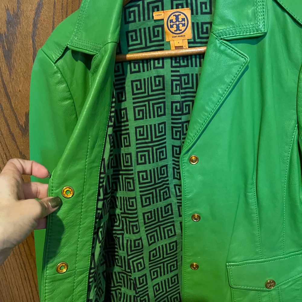 Good condition Tory Burch leather jacket - Picture 3 of 12